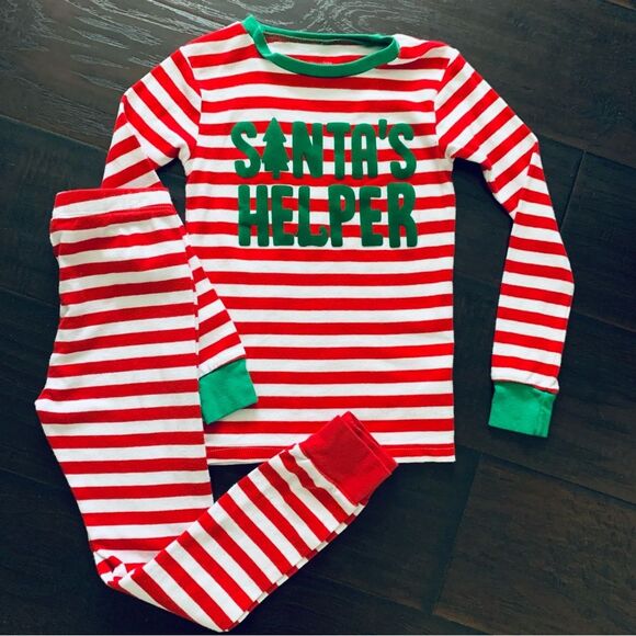 Carters Little Kid Santa's Helper Christmas PJs Snug Fit Pajamas 3-Piece Size 6y - Picture 4 of 11